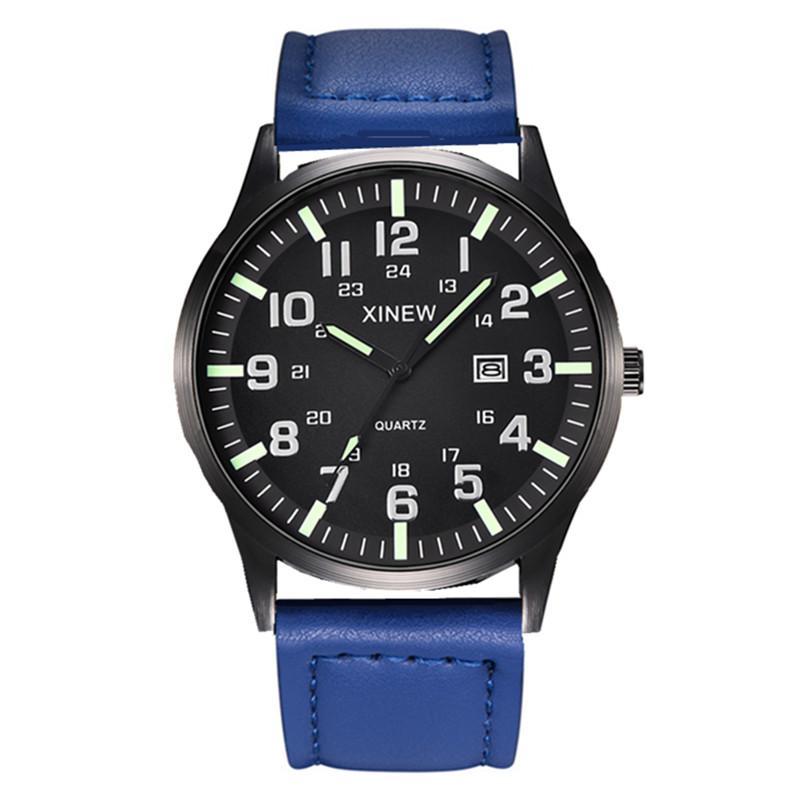 Montre Homme XINEW Brand Students Watches Men Boys Fashion Nylon Band Simple Date Quartz Watch Reloj Hombre Relogio Masculino