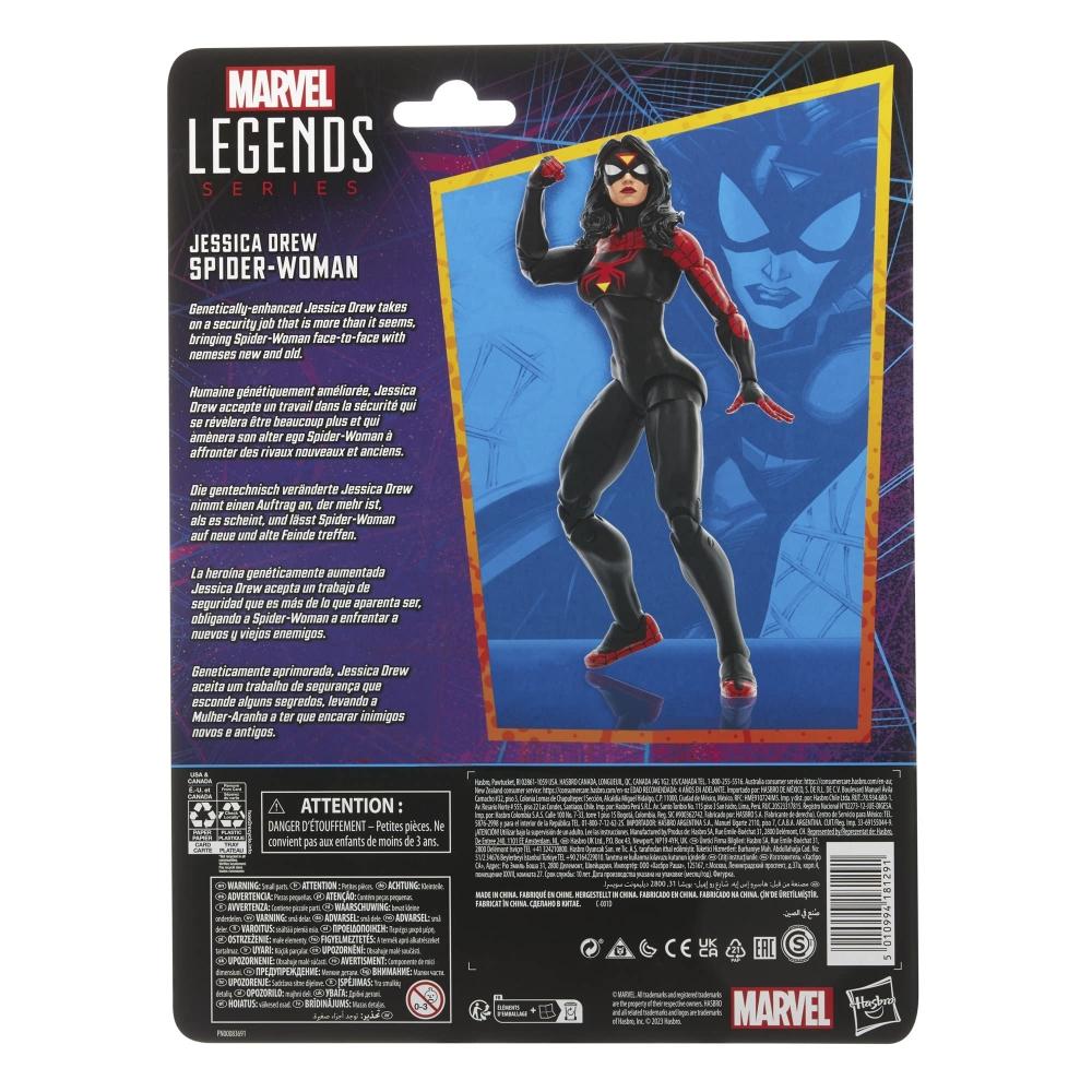 MARVEL Hasbro Marvel Legends Series Джессика Дрю Женщина-Паук, Легенда Человека-Паука 6 дюймов (15 см) Фигурка с 2 аксессуарами F6569 Подлинная Pr