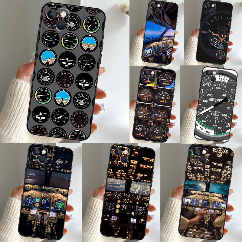 Flight Instruments Cockpit Cover For OnePlus 15 13 13R 13T 12 12R 10T 11 10 Pro OnePlus Nord 5 CE 3 4 Lite N20 N30 Case