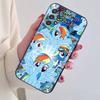 Мультяшный чехол для телефона My Little P-Ponys для Samsung S25, S24, S21, S22, S23, S30, Ultra, S20, Plus, Fe, Lite, Note, 10, Черный чехол