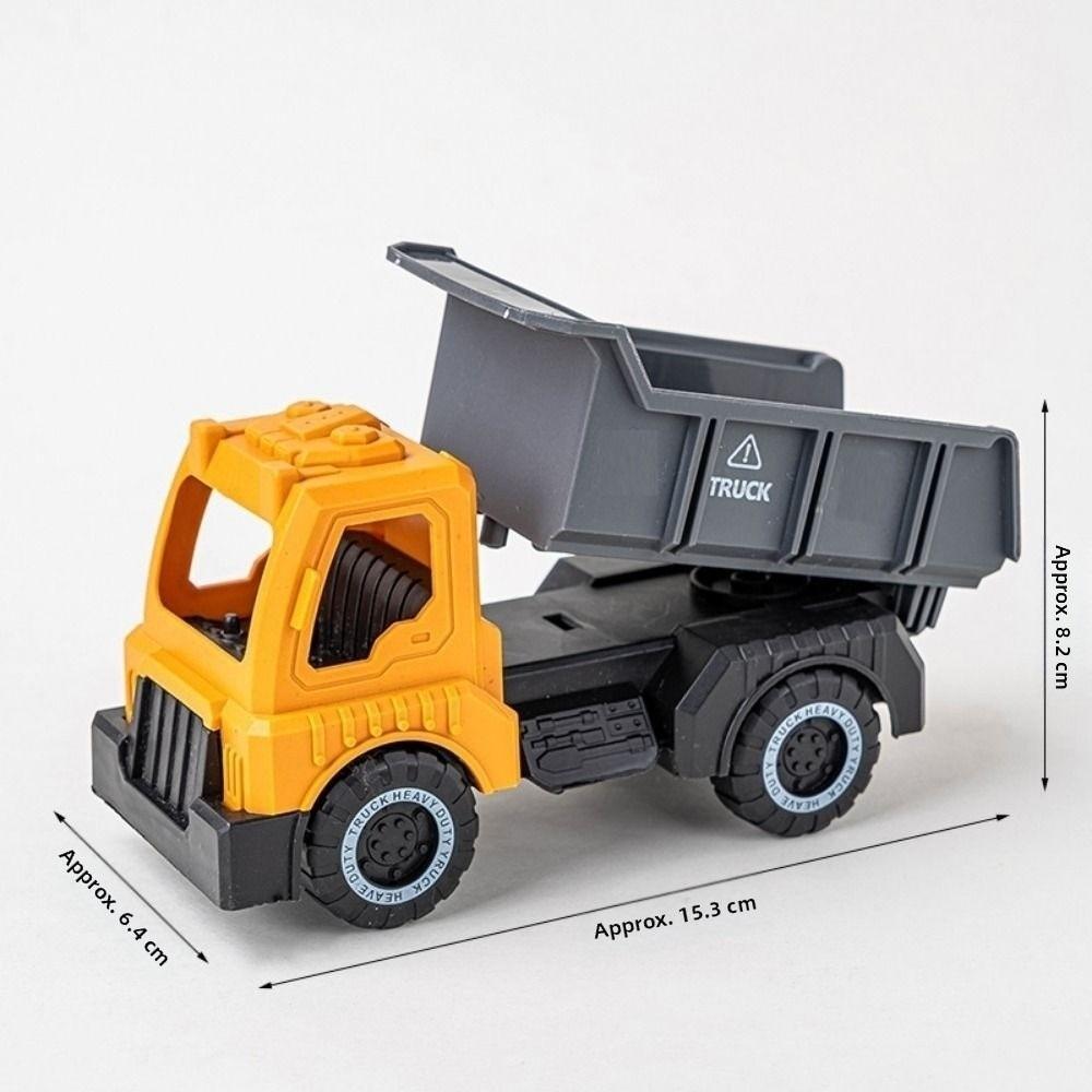 Plastic Tractor Excavator Bulldozer Drop Resistant Simulation Diecast Crane Truck Model for Boys