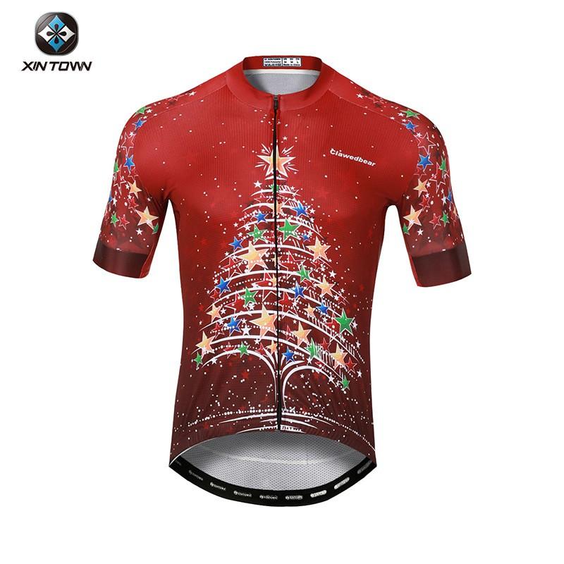 Mens Short Sleeve Cycling Jersey Set Biking Breathable Bike Riding Wear