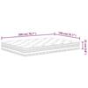 VidaXL Matelas à ressorts ensachés moyen 140x200 cm 372920
