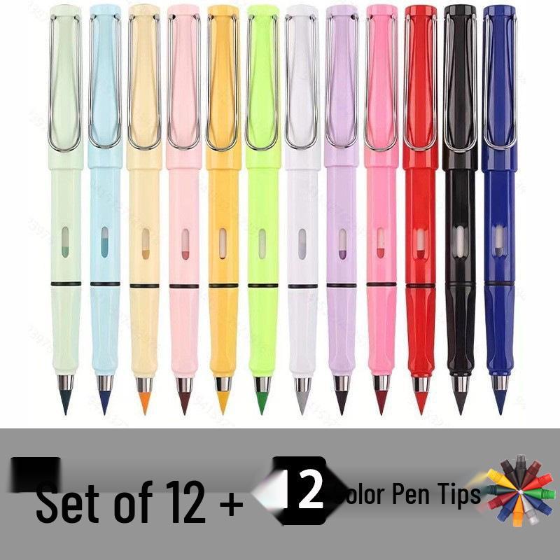 Eternal Pencil: Smudge-Free, Erasable, No Sharpening Needed - Perfect for Students & Children's Calligraphy Practice