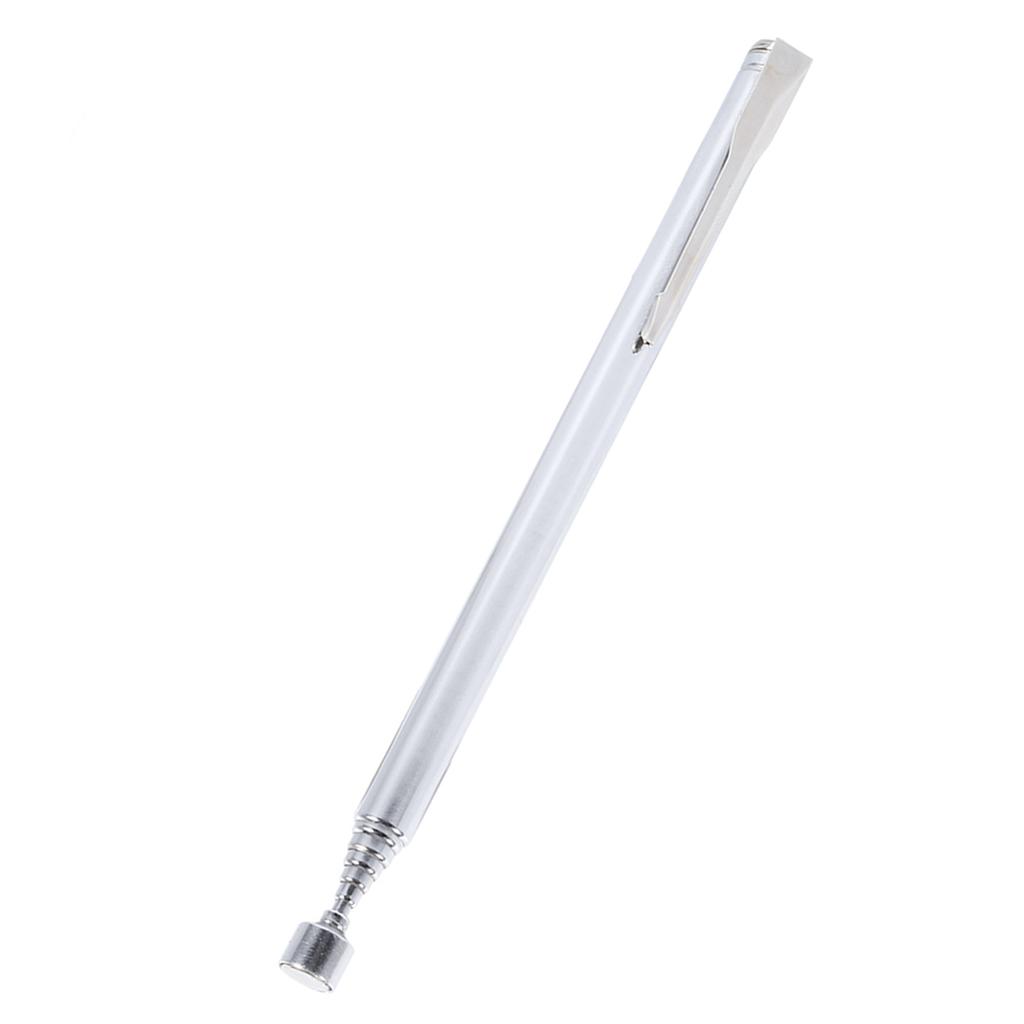 Портативный телескопический легкий магнитный захватный стержень, удлиняющий магнитный ручной инструмент, серебристый