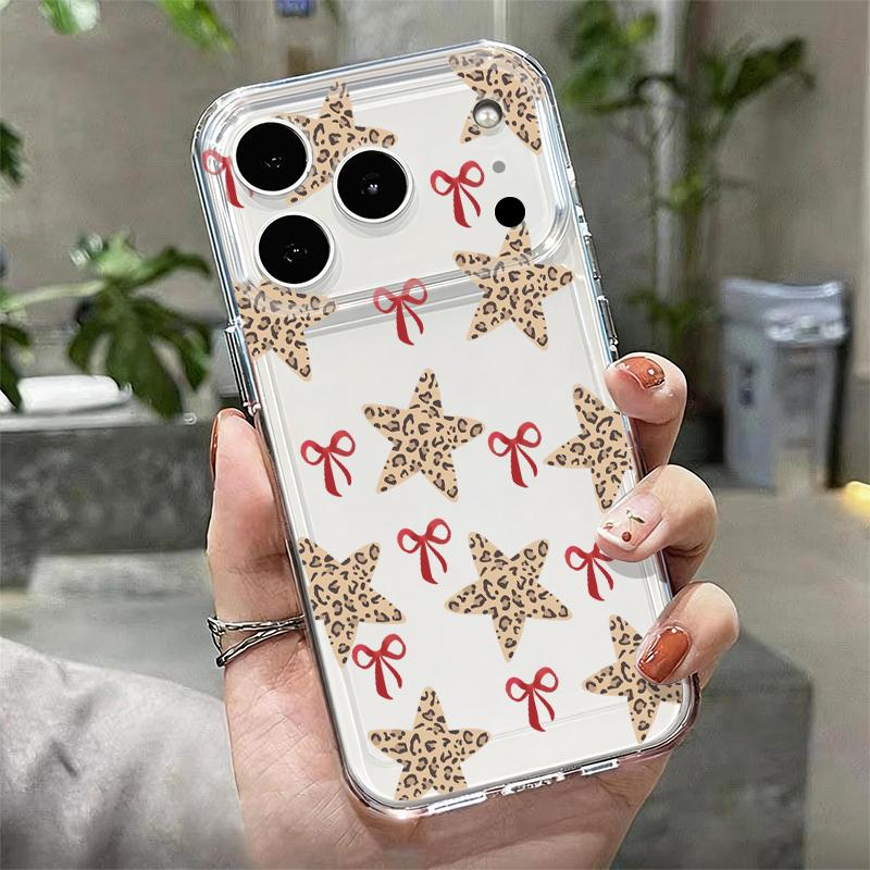 Креативный чехол со звездным принтом для iPhone 17 Pro Max iPhone 16 15 14 13 Pro Max 11 16e 17e Прозрачный силиконовый ТПУ Ударопрочный Мягкий чехол