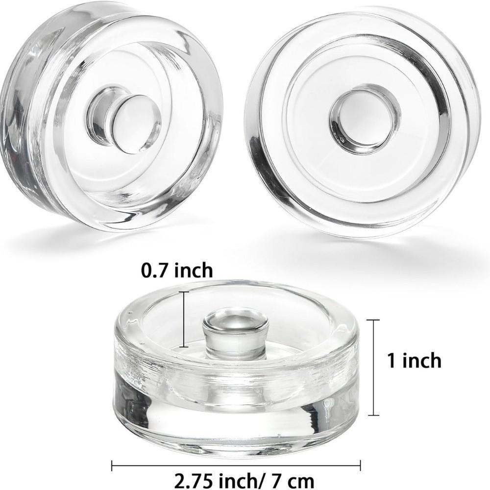 Heavy Fermentation Glass Weights Transparent Cheese Fermentation Lid Canning Weights Canning