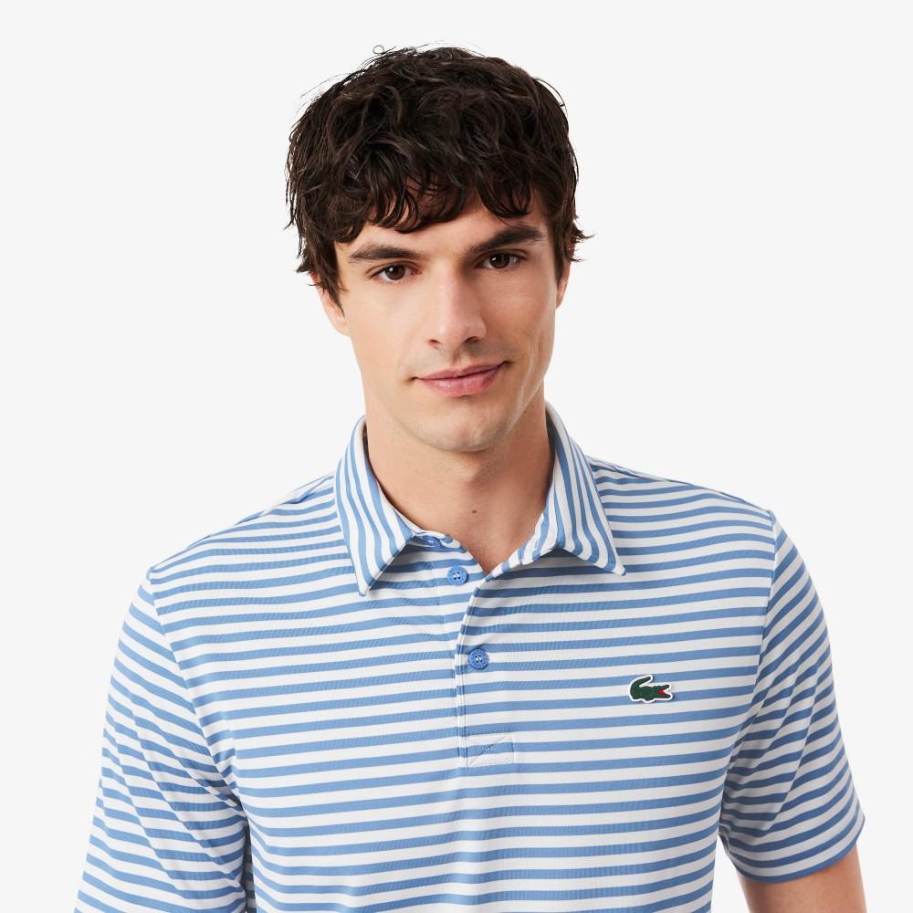 Lacoste Мужская поло для гольфа в полоску с коротким рукавом DH3187-56G2QB