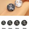 10Pcs Crystal Glass Diamond Buttons High-End Women'S Clothes Top Cardigan Round Button Shirt Sweater Cardigan Small Buttons