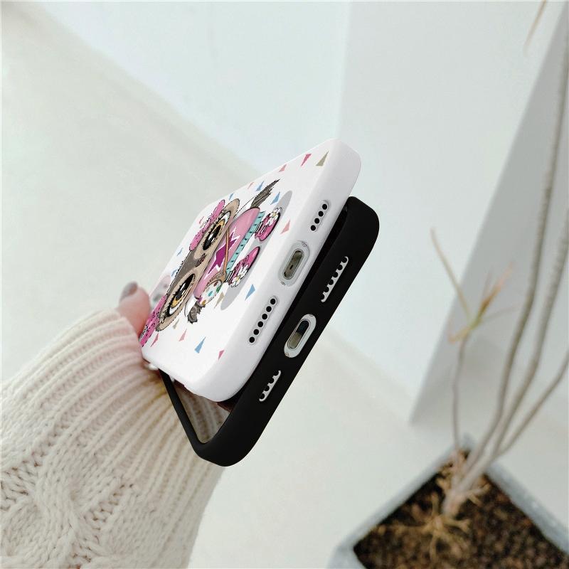 Мягкий силиконовый чехол с рисунком совы для Samsung A55 M35 S24 Xiaomi Redmi Note 13 Pro iPhone Huawei Honor Realme Camera Защитный противоударный чехол