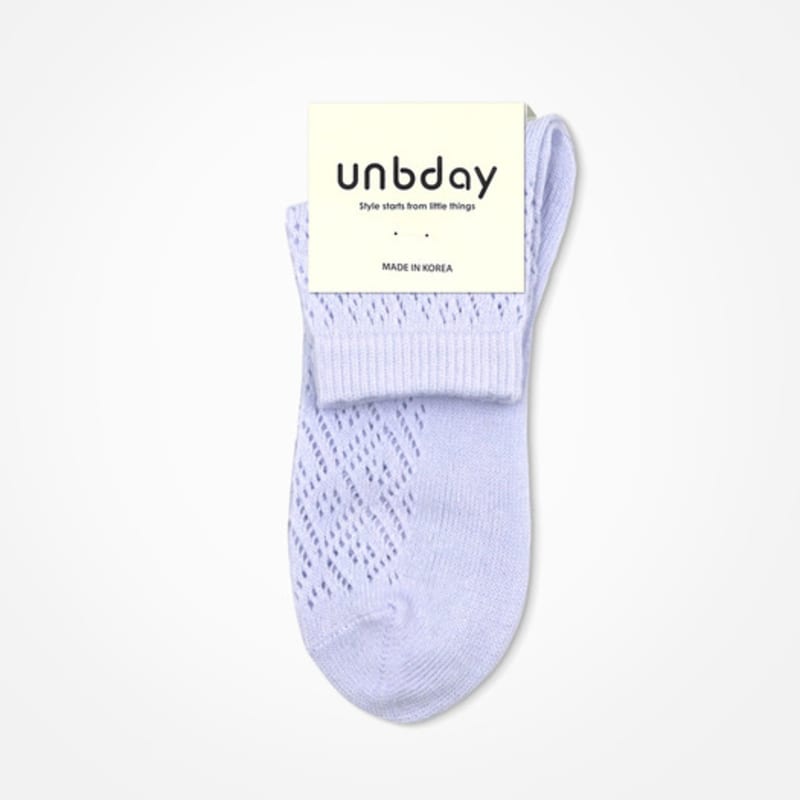UNBDAY Women's Pastel Socks - Violet