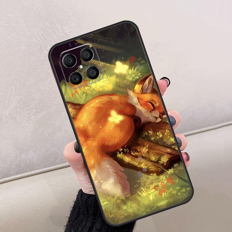 Мультяшный чехол-лиса для Honor Magic 7 Lite 5 6 Pro Чехол для Honor X9c X9a X9b X8a X8b X9 200 400 50 70 90