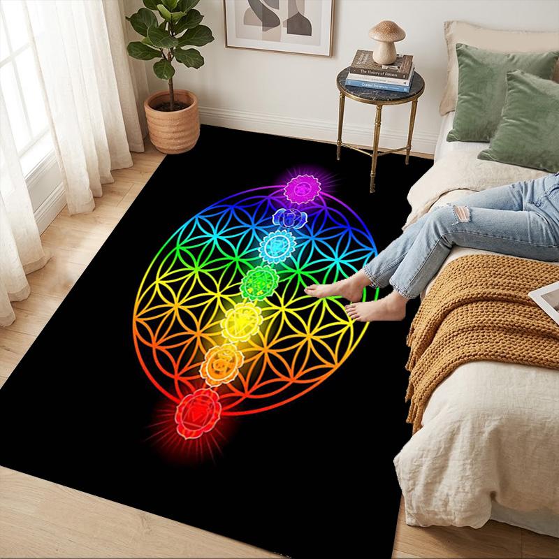 Chakra Balance Living Room Nonslip Area Rug Soft Carpet For Bedroom Game Playroom Sofa Office Home Decor Doormat Christmas Gift C9302631