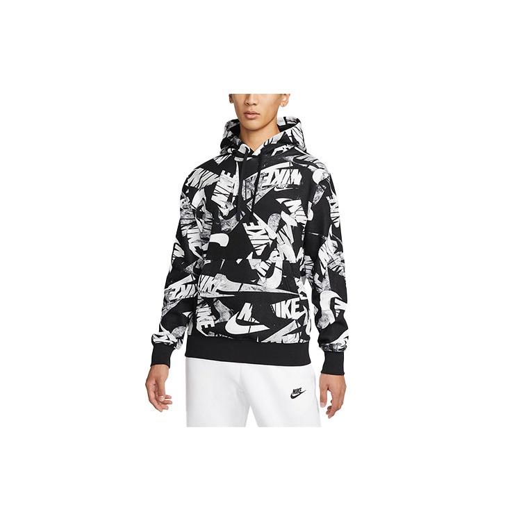 Nike Худи с принтом всего логотипа алфавита Черный Мужское DM6882-010