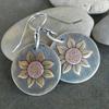 Retro Sunflower Earrings Fashion Blooming Sunflower Handmade Earrings