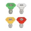 5pcs/Set High Pressure Washer Sprayer Nozzle Metal Tip With 1/4" Quick Connector Car Washing Nozzles 0 15 25 40 Degree