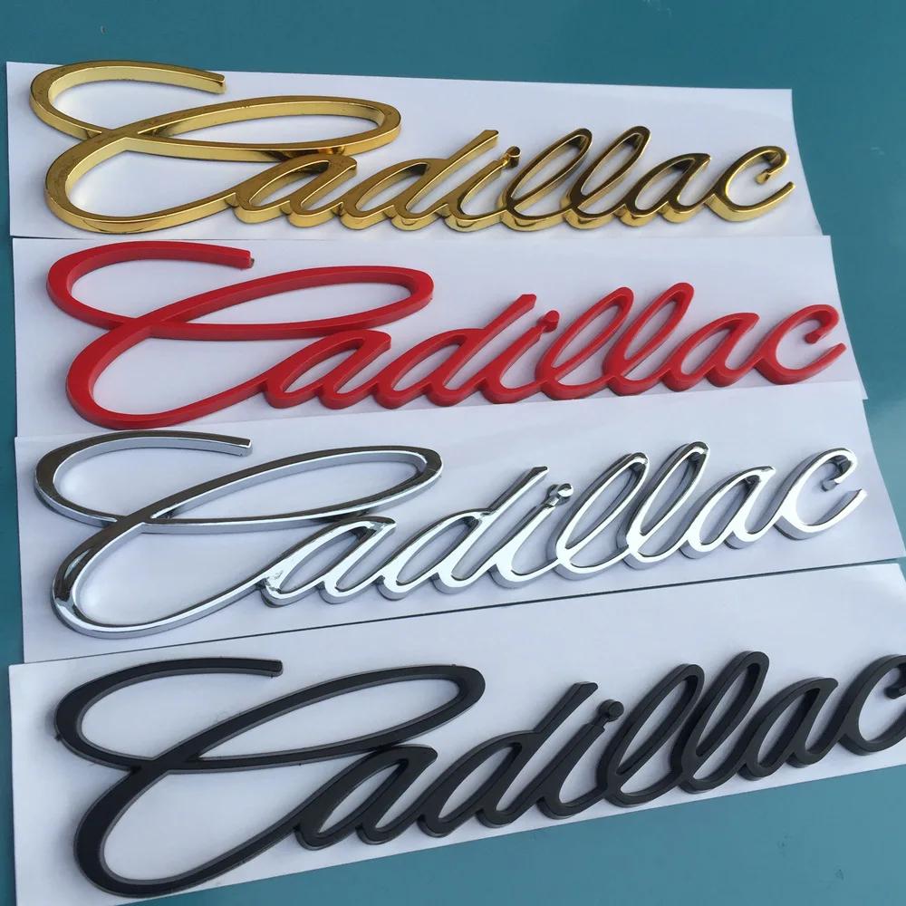 For Cadillac Logo Escalade CT5 CT6 XT5 XT6 DTS SLS XLR ATS SRX Tiburon Car Side Fender Rear Letter Sticker Styling Accessories