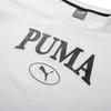 Puma American Retro Letter Print Crew Neck Casual Long Sleeve Sweatshirt Unisex Sweatshirt White 682929-02