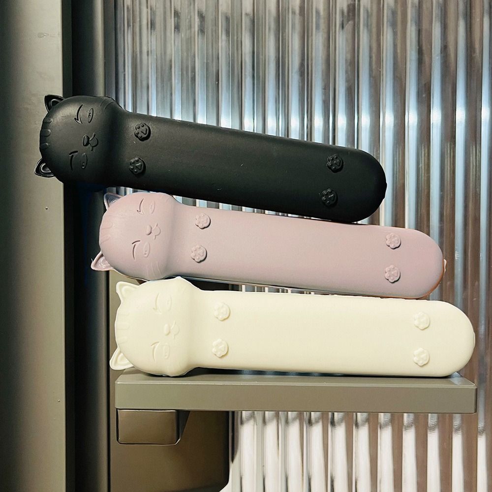Cartoon Cat Door Knob Cover Anti-collision Kids Safety Doorknob Protector Doorknob Sleeve  for Home