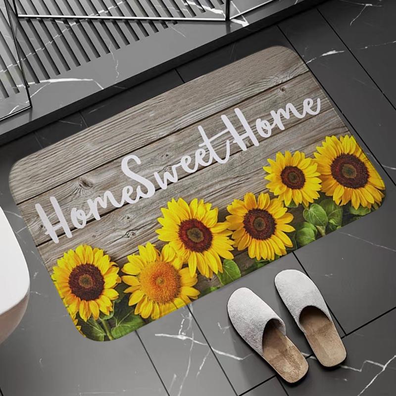 Нескользящий и моющийся кухонный коврик Happy Campers, балкон, прихожая, пол, ковер для ванной, впитывающий коврик для ванной комнаты, молитвенные коврики, коврики