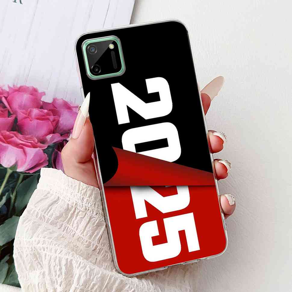 For Oppo Realme C11 6.5" Case Colorful Butterfly Soft Silicone TPU Cover For Realme c11 C11 RMX2185 Fashion Flower Phone Cases