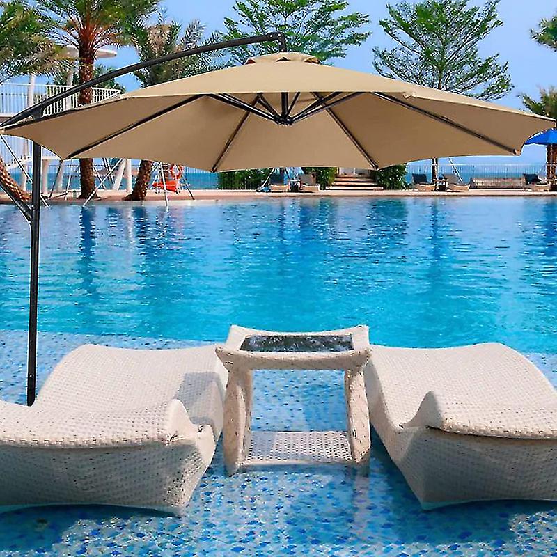 Сменный чехол для зонтика — 8 ребер — 2,7 м, водонепроницаемость/защита от ультрафиолета — сменная ткань для домашнего сада, кемпингов, пляжей — бежевый/хаки/черный/зеленый/