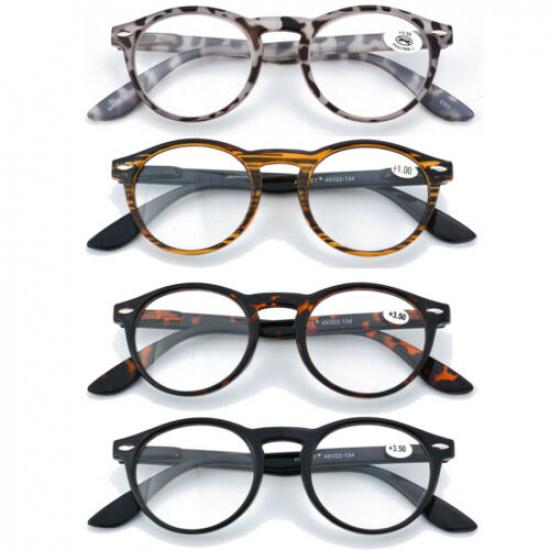 Retro Reading Glasses Oval Spring Hinges Tortoise Readers +1.0 1.5 2.0 2.5 3.0