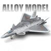 1/84 Истребитель-невидимка J-20 Металлические модели Игрушка Открывающийся отсек для ракет Военный самолет Модель Свет Музыка Игрушки Подарок на праздник для мальчика