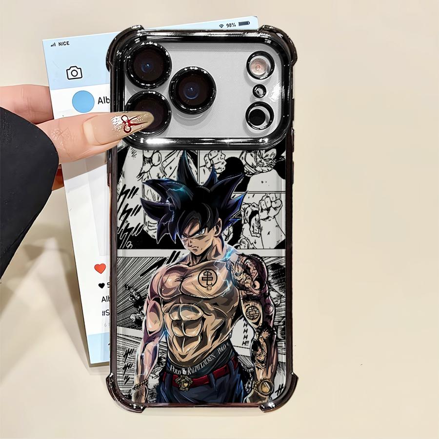 Чехол для iPhone 13 12 11 Pro Max 16e 16 15 14 Plus 17 Air Мягкий чехол Dragon Ball