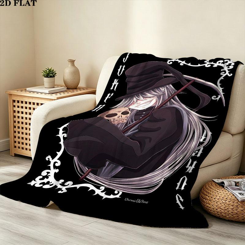 1PC Black Butler Patterned Flannel Blanket Suitable For All Seasons For Home Decor Warmth And Comfort Gifts Holiday Present