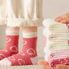 5 пар махровых носков для девочек Sweet Love, зимние детские теплые носки, эксклюзивная детская одежда, мягкая утолщенная ткань, 1-14 лет
