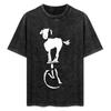 Goat T-Shirt Oversized Customs Shirts Graphic Mens Graphic T-shirts Funny