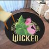 Wicked Printed Round Rug Carpet Chair Rug Area Rug Entryway Doormats,for Office Chair Living Room Bedroom Kitchen Room.