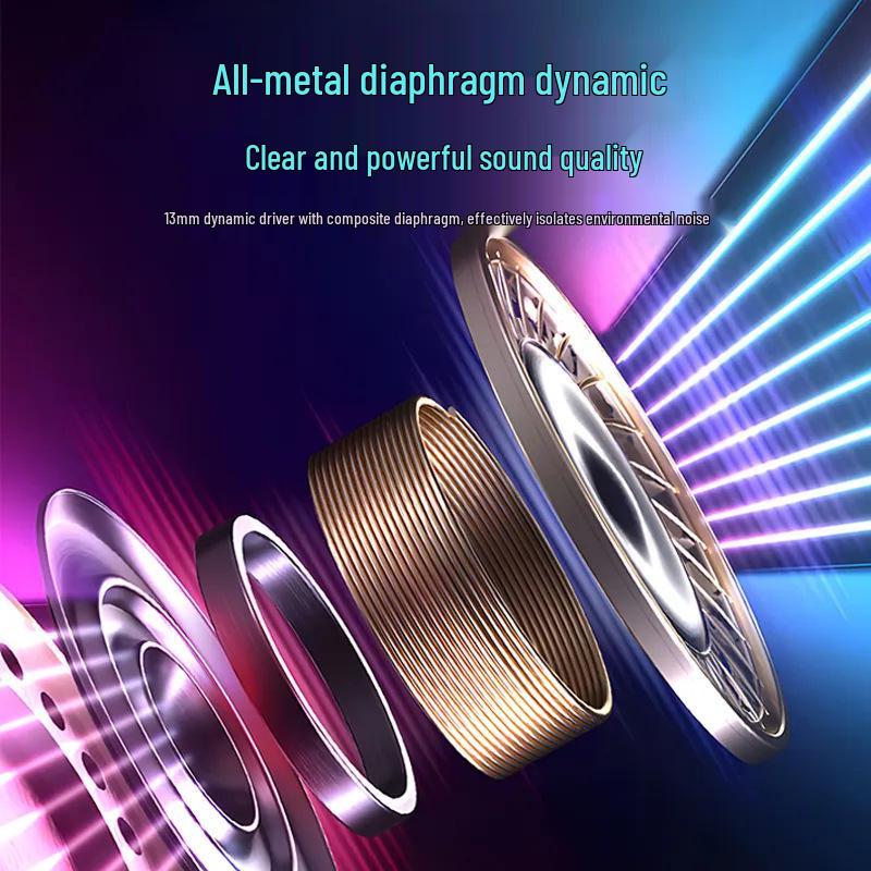 Transparent Bluetooth Earbuds with Charging Cable