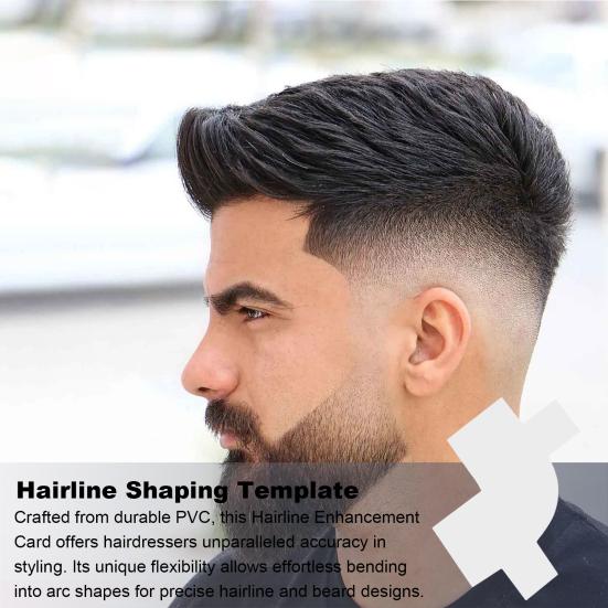 Карта для улучшения линии волос, инструмент для формирования состава бороды, мужской парикмахер, руководство по линии роста волос, укладка волос для бороды, обрезка окантовки, шаблон для формирования окантовки