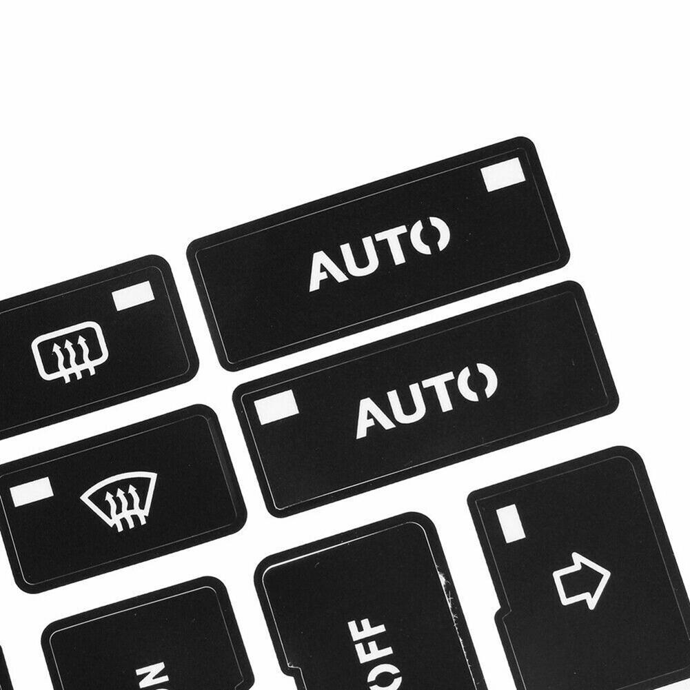 Автомобильные наклейки Черная кнопка переключателя управления кондиционером автомобиля