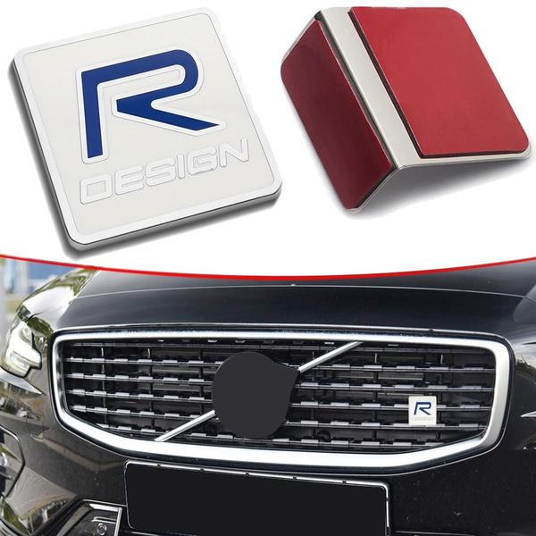 R DESIGN Grill Trunk Sticker For Letters Logo Badge Grille Nameplate Nameplate