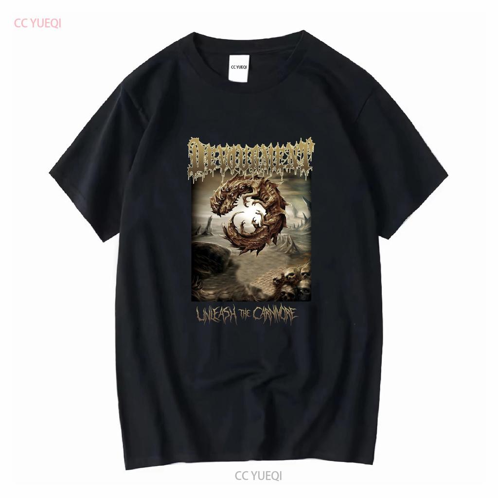 Devourment Unleash The Carnivore Футболка Черная Мужская S до 3XL PM904 винтажная Стиранная мужская Дышащая Универсальная Мягкая Унисекс Повседневная