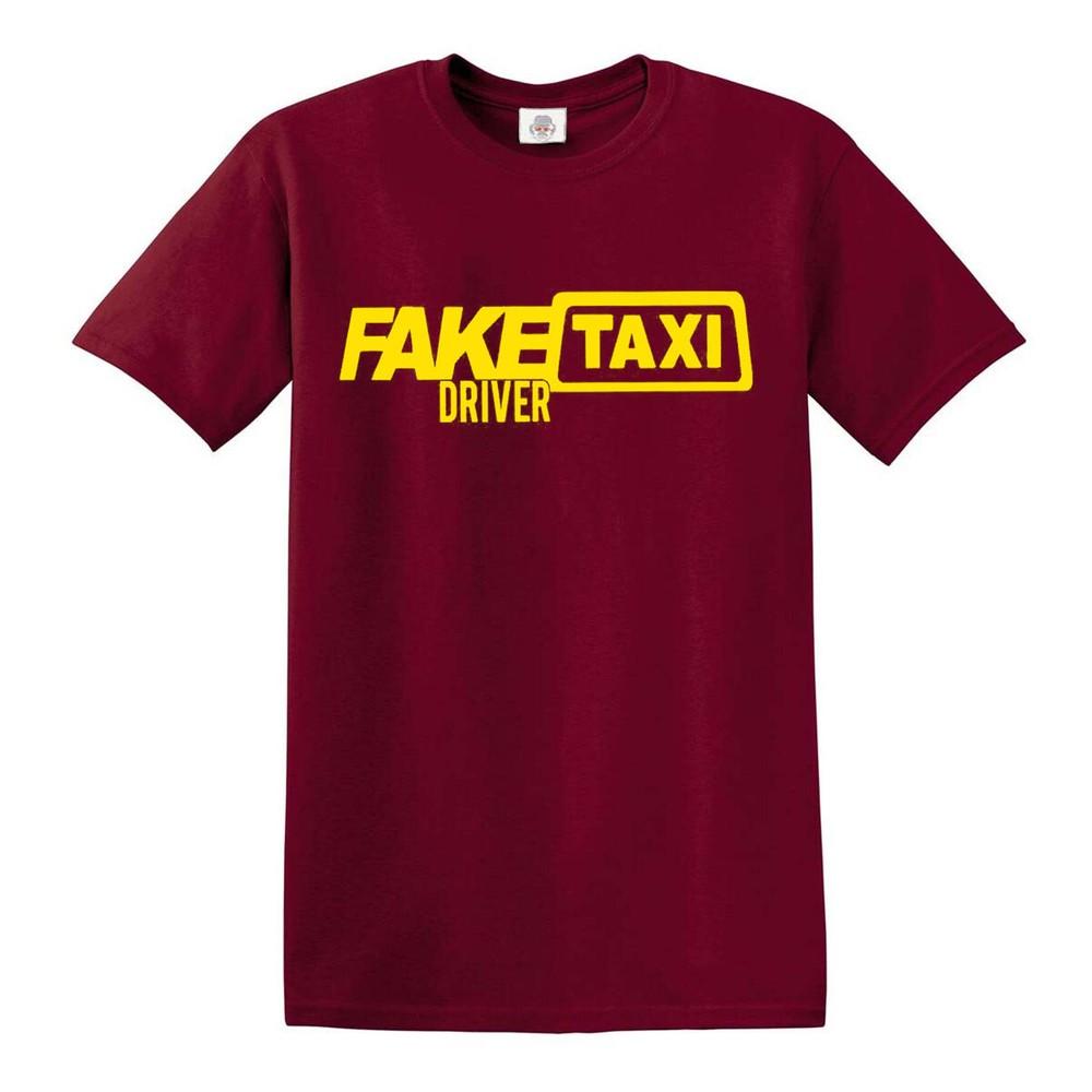 Fake taxi driver tshirt mens funny stage party joke tshirt novelty top tee
