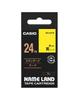 Genuine Casio Label Writer Nameland Tape 24mm Black Letters On Yellow Background XR-24YW