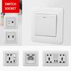 EU Standard Single Power Socket Switch Usb Wall Sockets Double Sockets 86 Type Wall Sockets TV Telephone Sockets