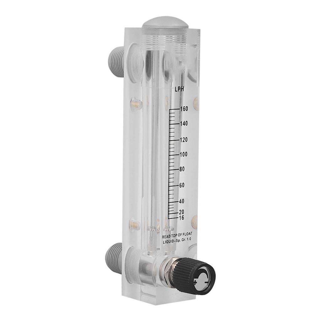 16‑160LPH Adjustable Liquid Flowmeter Transparent High Accuracy Water Flow Meter Panel Type