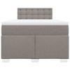 Maison Exclusive - Sommier à lattes de lit avec matelas Taupe 120x200 cm Tissu