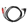 DIN 5Pin Male To 2RCA Female 90 Degree Sound Cable 4.9ft Plug and Play DIN 5PIN To 2RCA Y Splitter