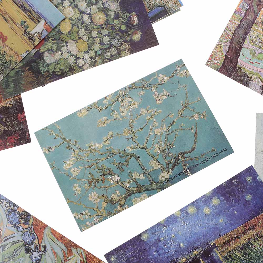 30 PCs/lot Colourful Gift Decorations New Bookmark Retro Postcards Van Gogh Oil Painting