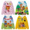 Three Kittens Hoodie E-cat Family Children's Cute Children Autumn Sweatshirt Manga Clothes Kid Girl Boy Top Hoody Hoodies