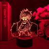 Jujutsu Kaisen Аниме Фигурка Годзё Сатору 3D светодиодные лампы RGB Неоновые USB ночные огни Спальня Стол Украшение стола Манга Подарок на день рождения