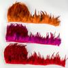 1M 5M 10Meters Dyed Colorful Rooster Chicken Feathers Trim 8-12CM Soft Plumes Ribbon Fringe for Wedding Dress Sewing Decoration