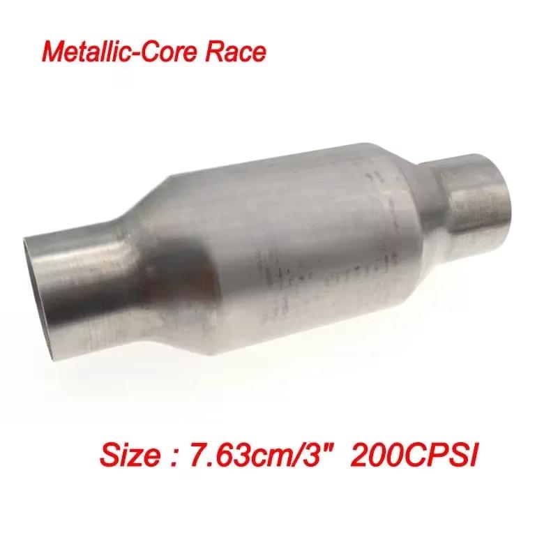 2"/2.25"/2.5"/3" 200-Cell High Flow Stainless Metallic-Core Race Catalytic Converter Catalyst Euro1