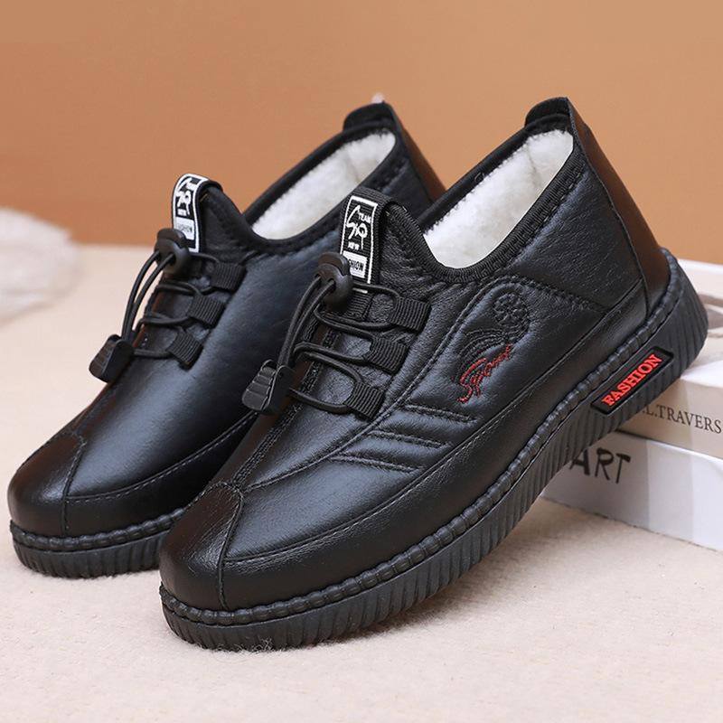 Winter New Snow Boots Cloth Shoes Velvet Warm Casual Flat Comfortable Women's Cotton Shoes